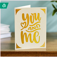 you & me card