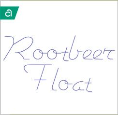 Rootbeer Float Font - Image Set