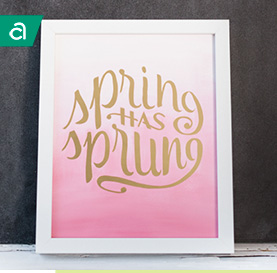 spring has sprung wall art