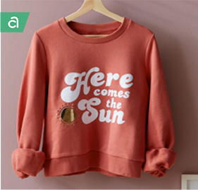 here comes the sun sweatshirt