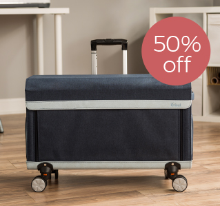 Save 50% on rolling totes