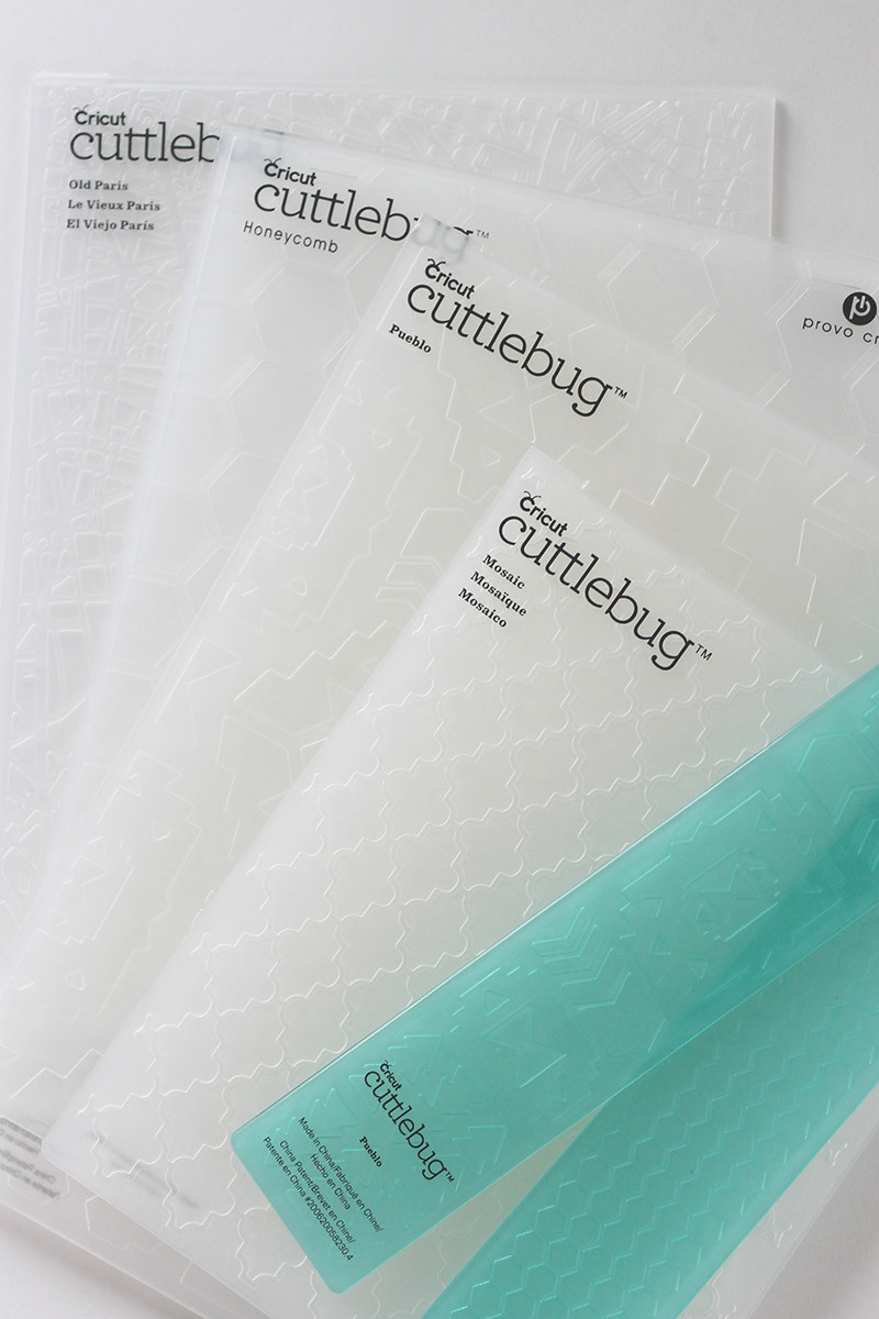 2: Get Out Your Embossing Folders and Cuttlebug Pick out the embossing folders that you want to use
