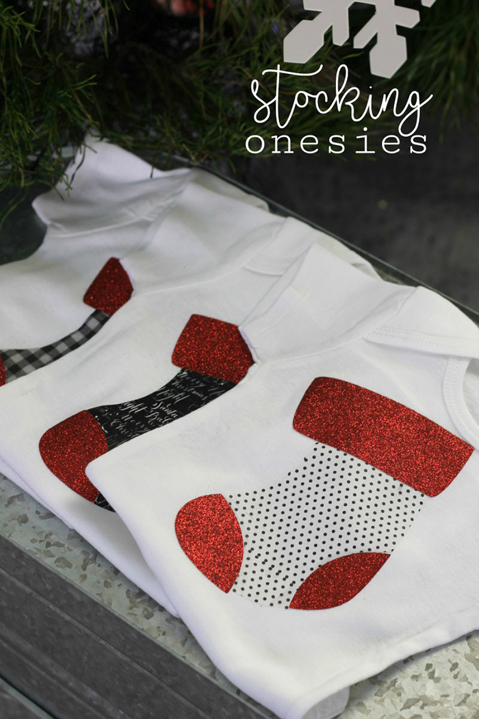 DIY Stocking Onesies Part 1 DIY Stocking Onesies