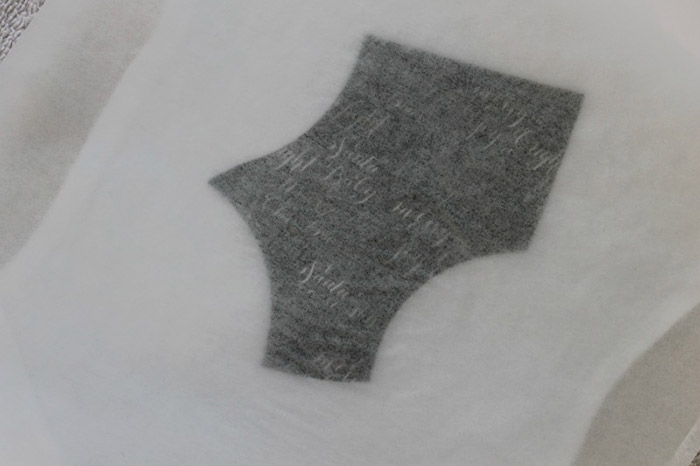 DIY Stocking Onesies Part 2 Attach the Cricut printable iron-on