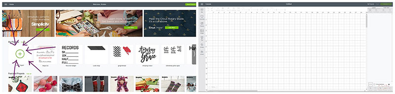 3: Start a Project Click on the plus to start a project
