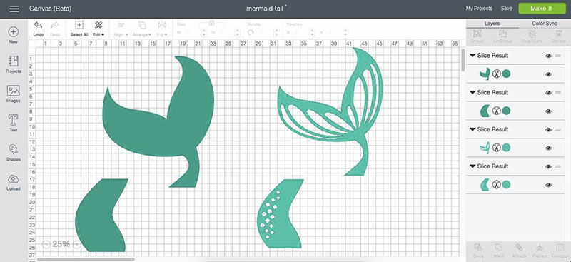 Working With Large Scale Projects Resize the sliced sections