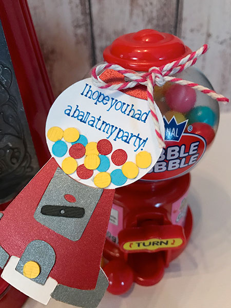 Gum Ball Party Favor Tag Gum Ball Picture