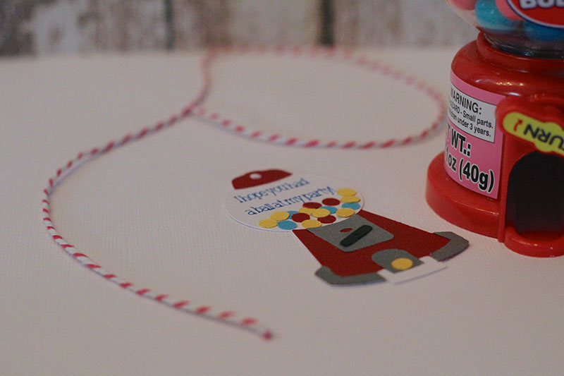 Gum Ball Party Favor Tag Gum Ball Supplies