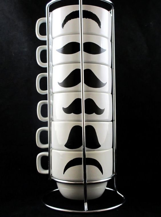 The Must Have Mustache Mug Collection Mustache Mugs Image