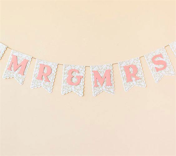 Mr & Mrs Banner Wedding Banner
