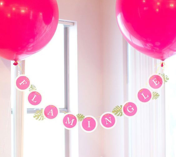 Flamingle Banner Window Cling Image