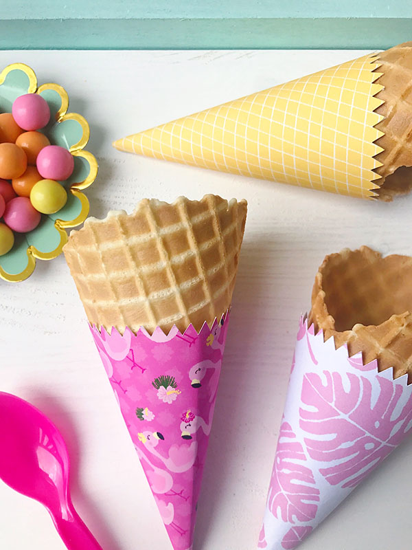 How to Pattern Fill in Design Space Cute ice cream cone wrappers with your own patterns