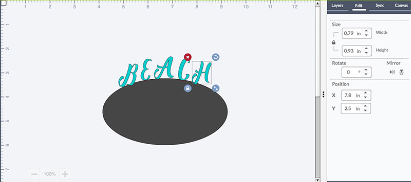 Step 5: Drag Down Letters Move the letters downward
