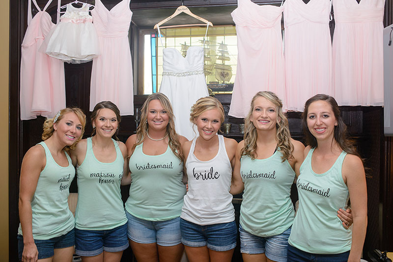 bridesmaid get ready shirts