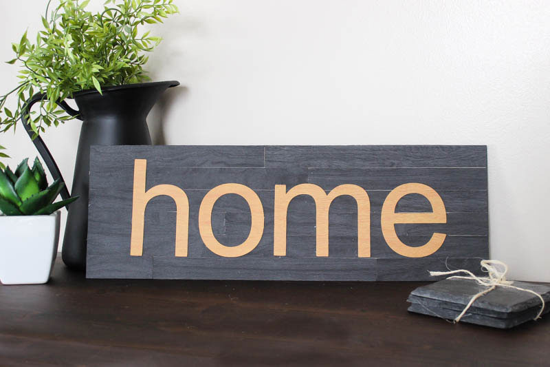 Add Faux Wood To Give Your Home Texture Home sign