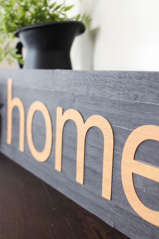 Add Faux Wood To Give Your Home Texture Home sign