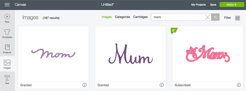 Cricut Access Image Library You might be able to find a nice image that already has a shadow