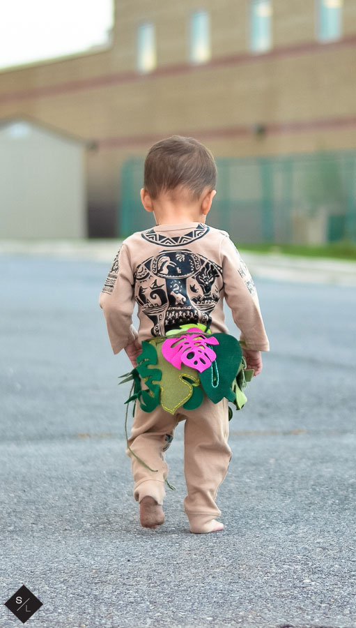 Cute Polynesian Demigod costume for kids