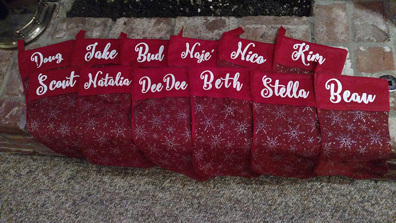 User Spotlight: Elizabeth Coller of The Kinderhearted Classroom Customized Christmas stockings