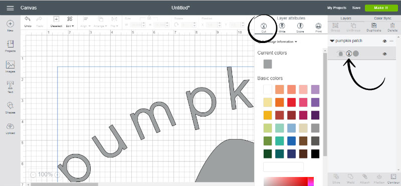 Removing the Background on an Imported Image Upload your own image to Design Space