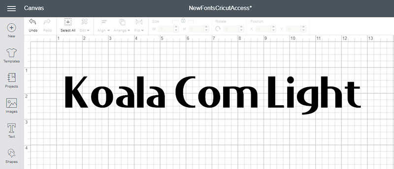 Meet Some of the New Fonts in Cricut Access! Koala Com Light Font