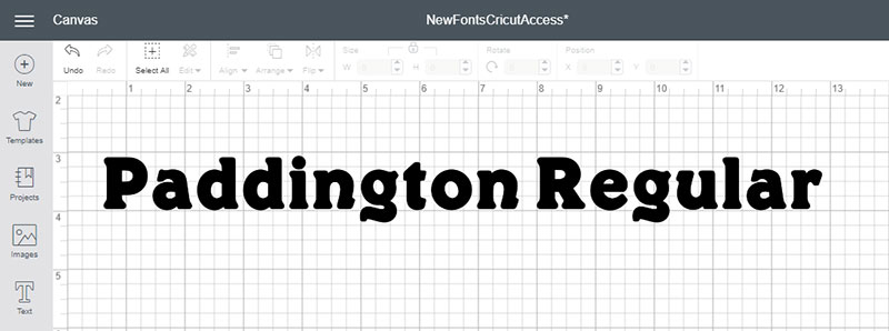 Meet Some of the New Fonts in Cricut Access! Paddington Regular Font