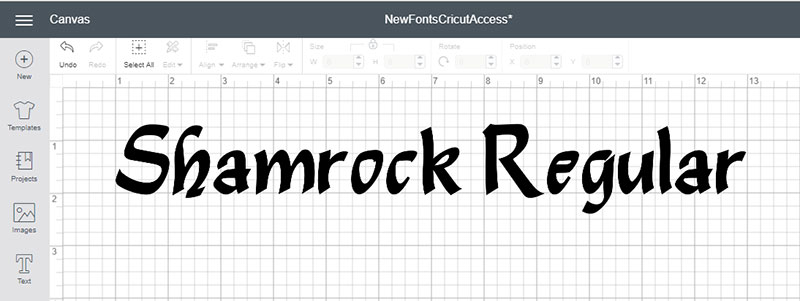 Meet Some of the New Fonts in Cricut Access! Shamrock Regular Font