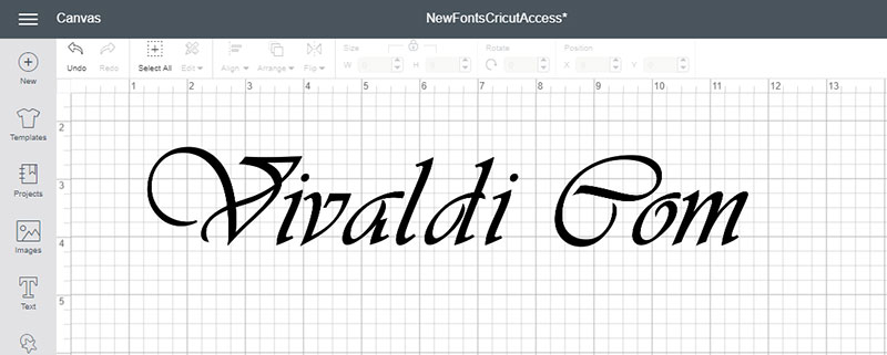 Meet Some of the New Fonts in Cricut Access! Vivaldi Com Font