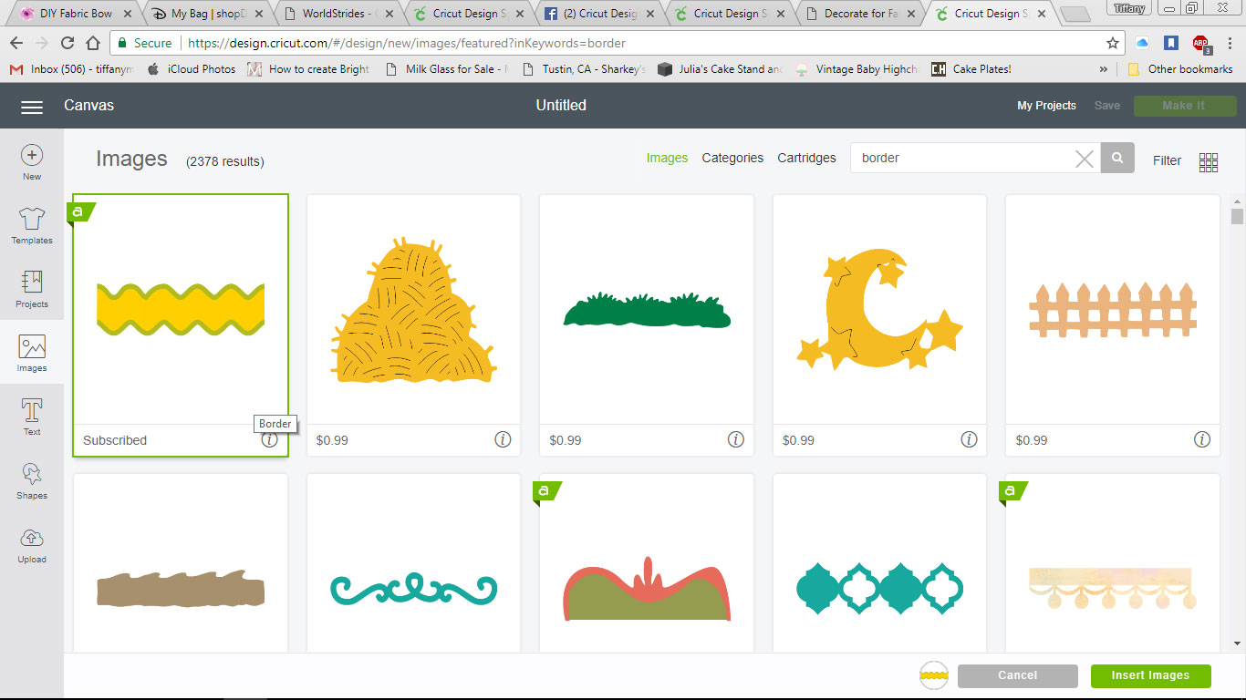 1: Find Images in Design Space Find your images