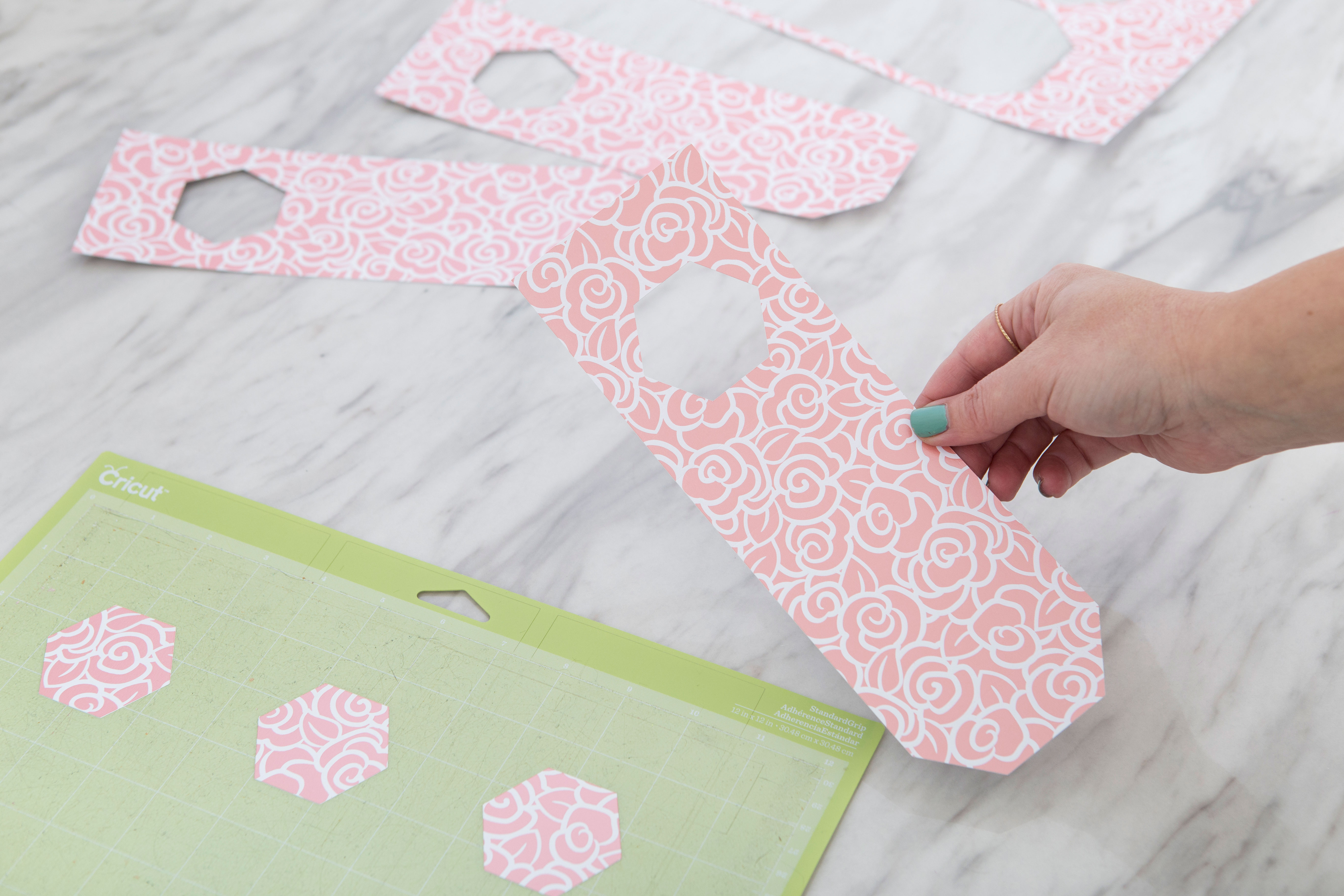 . Remove pouches from mat