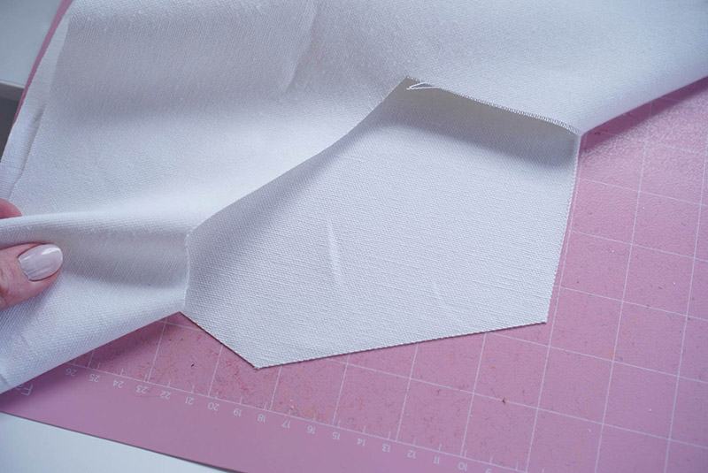 DIY No-Sew Valentine’s Day Wall Hanging Choose the fabric type in Design Space