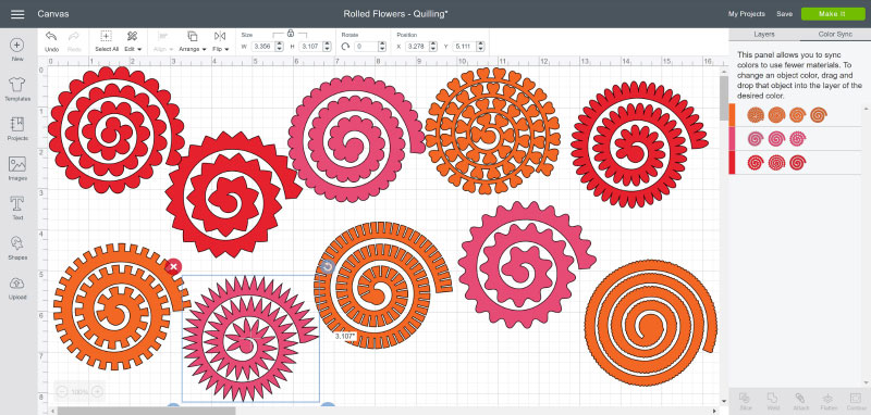 Download rolled flowers | Cricut