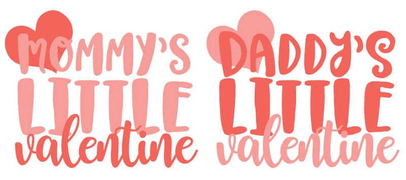 Mommy & Daddy’s Little Valentine Onesies Mommy's Little Valentine onesies