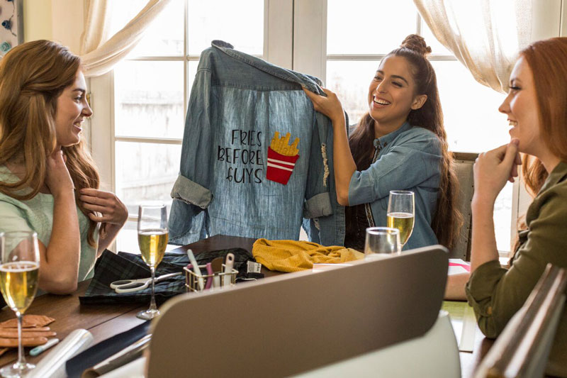DIY Projects That Repurpose Your Ex’s Stuff Make Galentine’s Day Even Better Fries before guys shirt