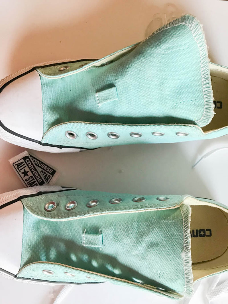 . Remove tags on your Chucks