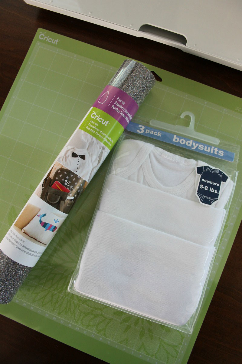 Supplies Needed: Supplies for easy iron-on onesie