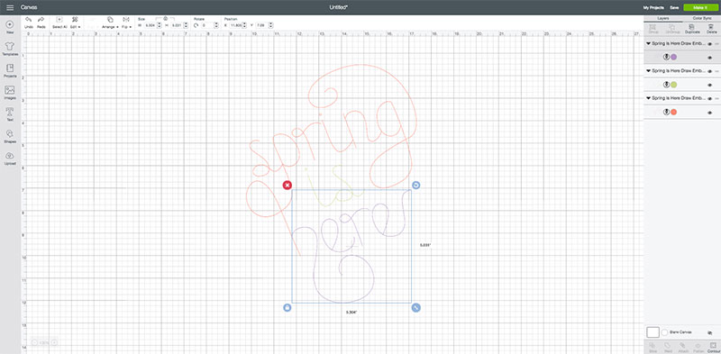 Write in Multiple Colors Using the Cricut Contour Tool Using the Contour tool