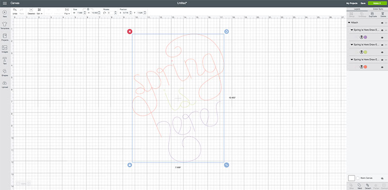 Write in Multiple Colors Using the Cricut Contour Tool Using the Contour tool