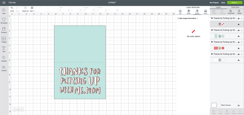 Send Your Mom This Easy Layered Mother’s Day Card Cut out your Mother's Day card