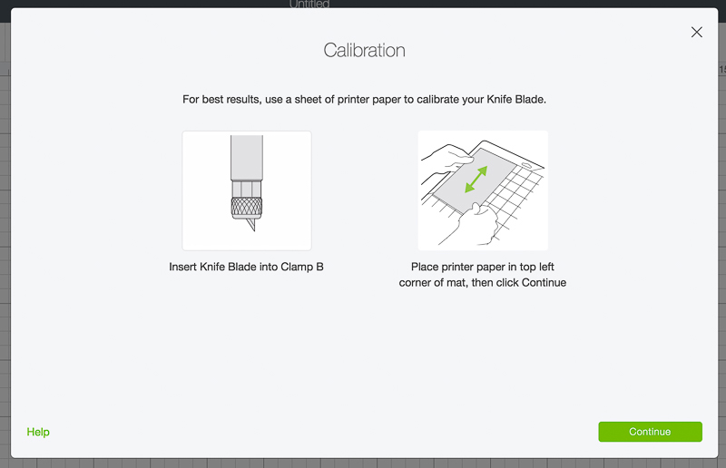 Knife Blade Calibration Design Space and the Knife Blade