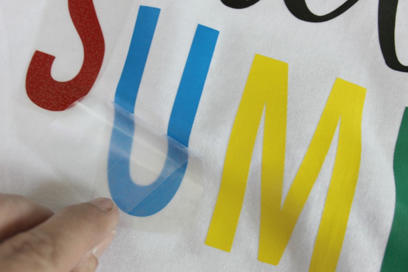 DIY Last Day of School Autograph Tee Attach the word summer