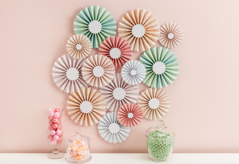 Colorful Wall Rosettes Martha Stewart Colorful Wall Rosettes