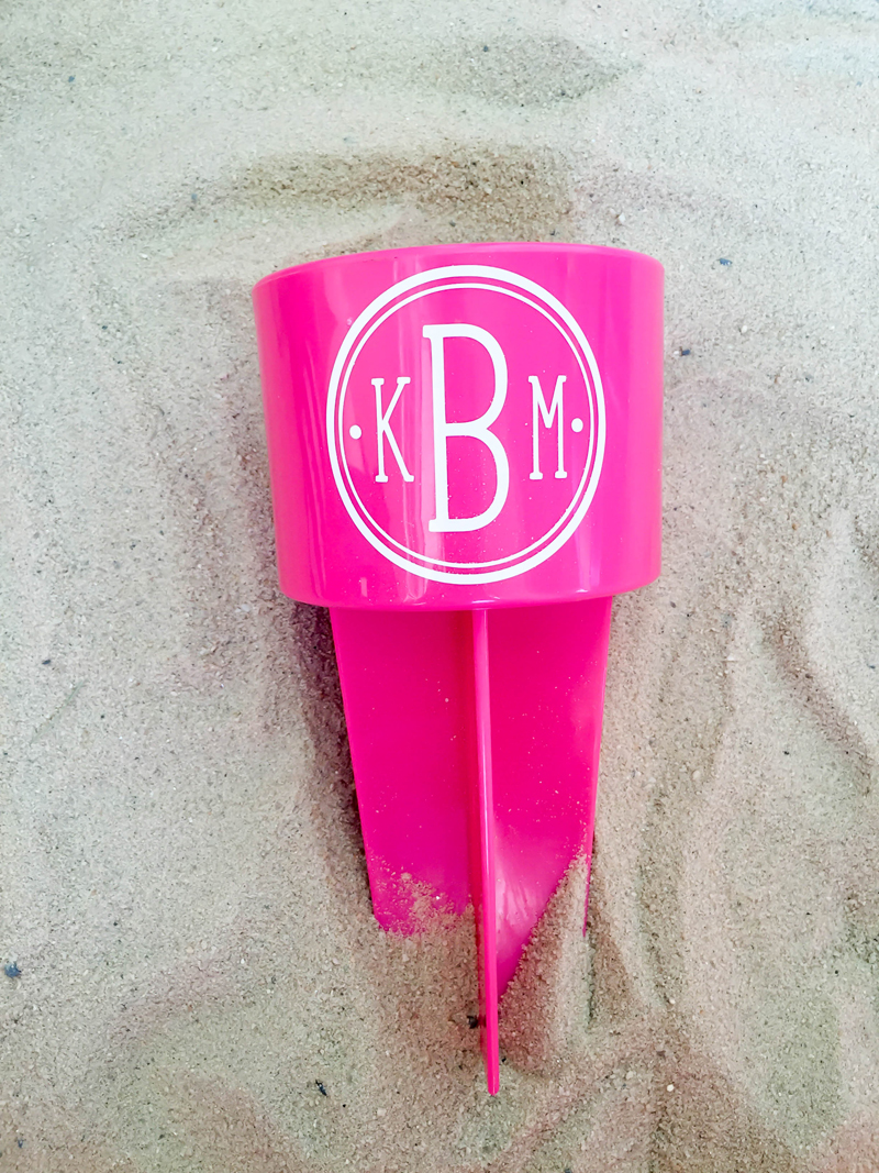 Monogrammed Beach Spiker by Kayla Makes Monogrammed Beach Spiker by Kayla Makes