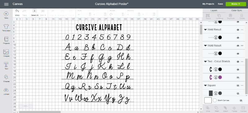 How to Create Projects Larger Than 12×24″: Giant Alphabet Sign Create your design for the giant alphabet sign