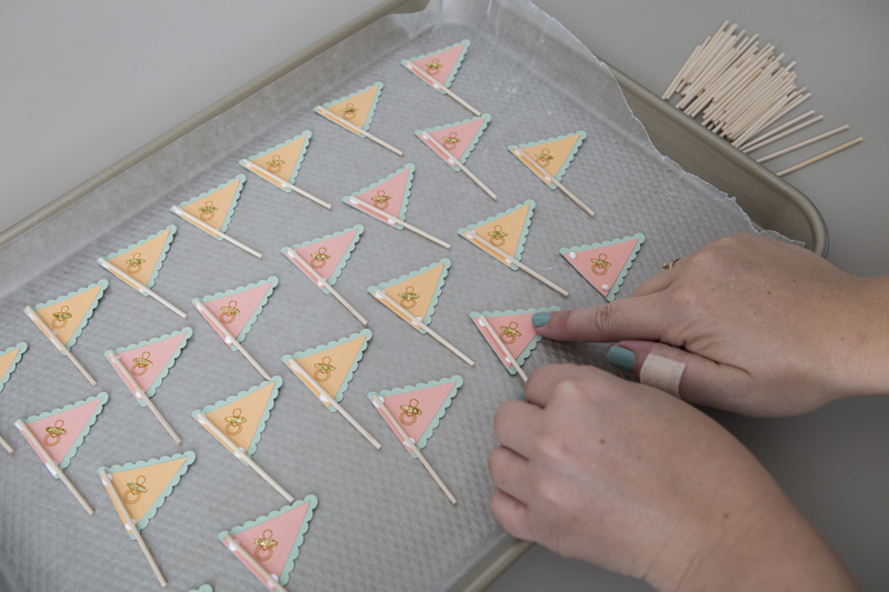 . DIY Cupcake Wrappers + Cookie Flags