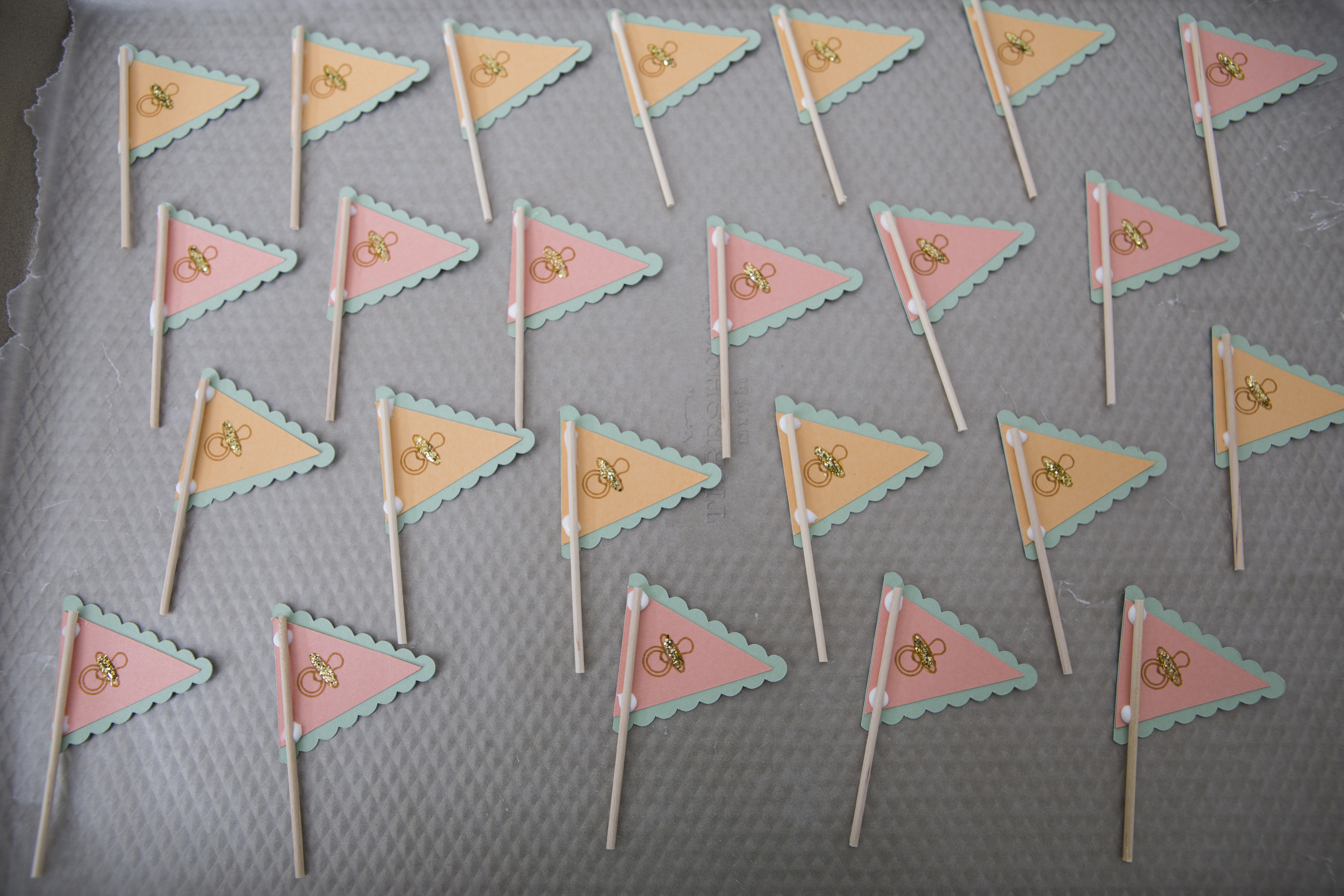 . DIY Cupcake Wrappers + Cookie Flags