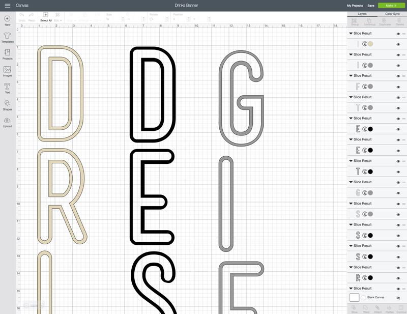 1: Create Your Design DIY Fabric Iron-on Banners