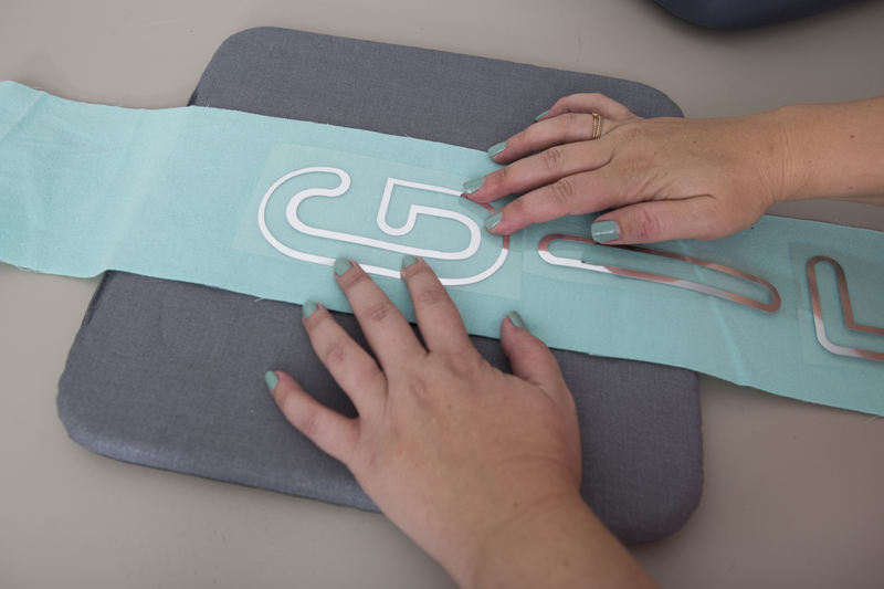 5: Add the Iron-on DIY Fabric Iron-on Banners