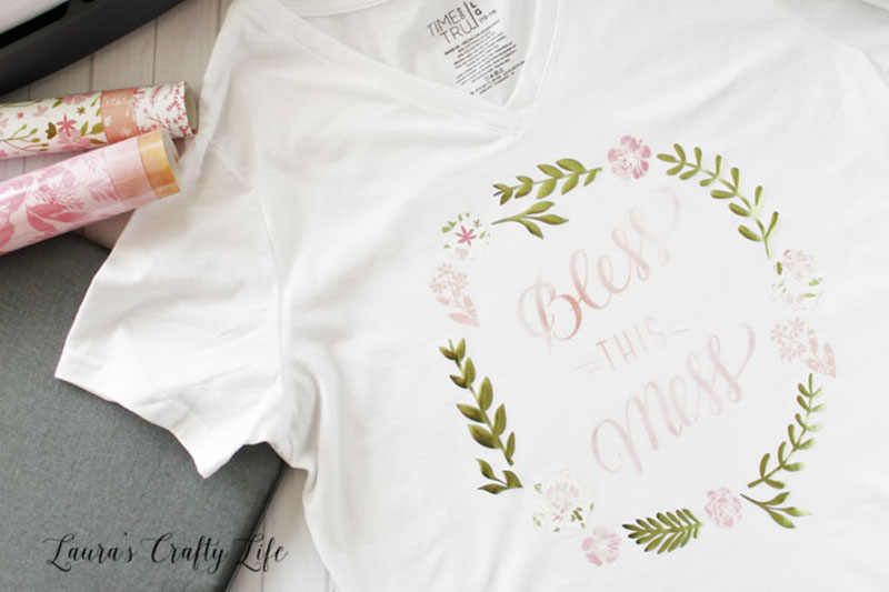 holographic ironon Cricut