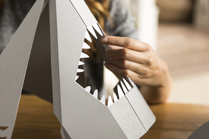 DIY Poster Board Shark Head DIY Poster Board Shark Head